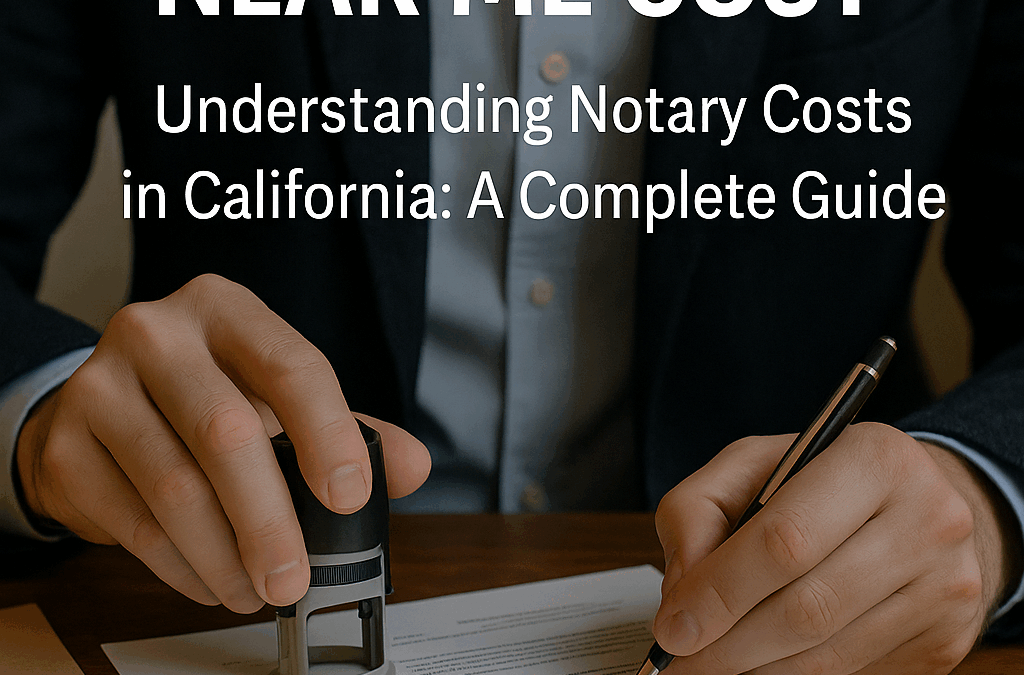 Mobile Notary Near Me Cost
