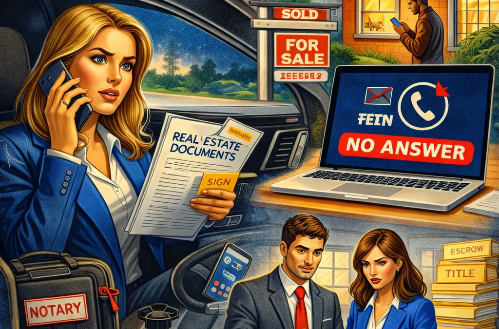 Emergency Mobile Notary for Escrow When Borrowers Go Silent
