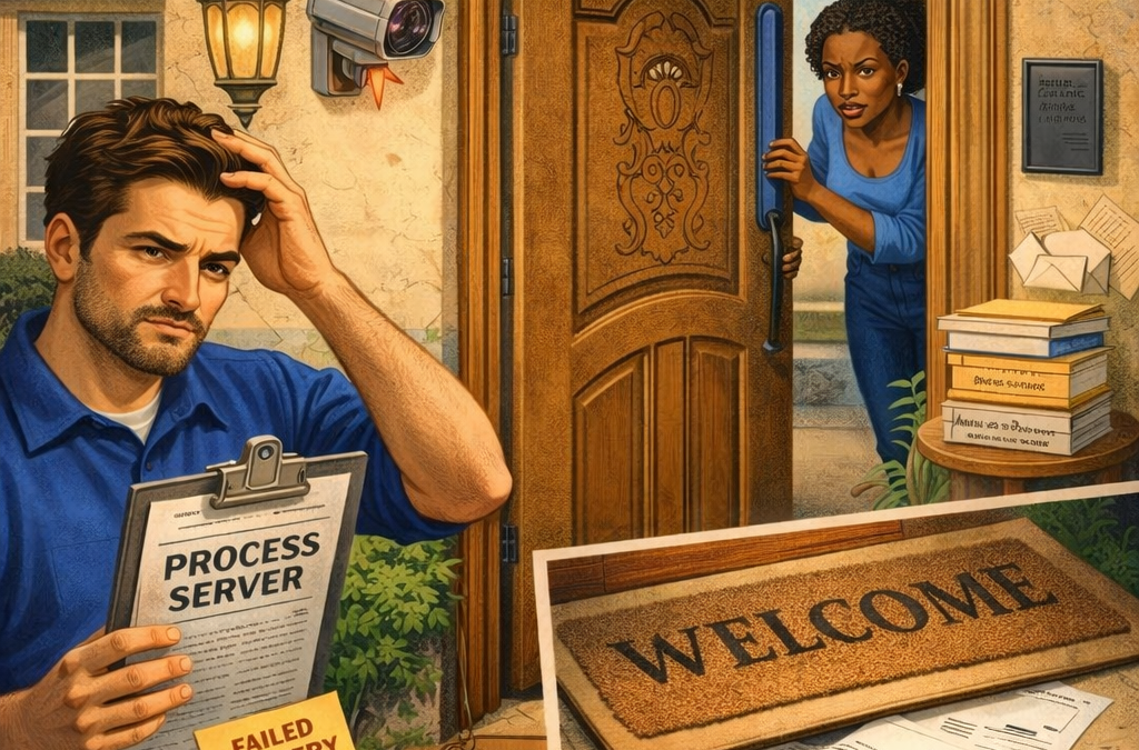 Can a Process Server Leave Papers at the Door in California? What Actually Works—and What Fails