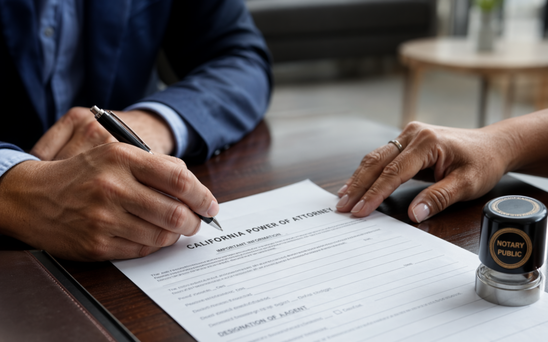Power of Attorney Form California | Mobile Notary
