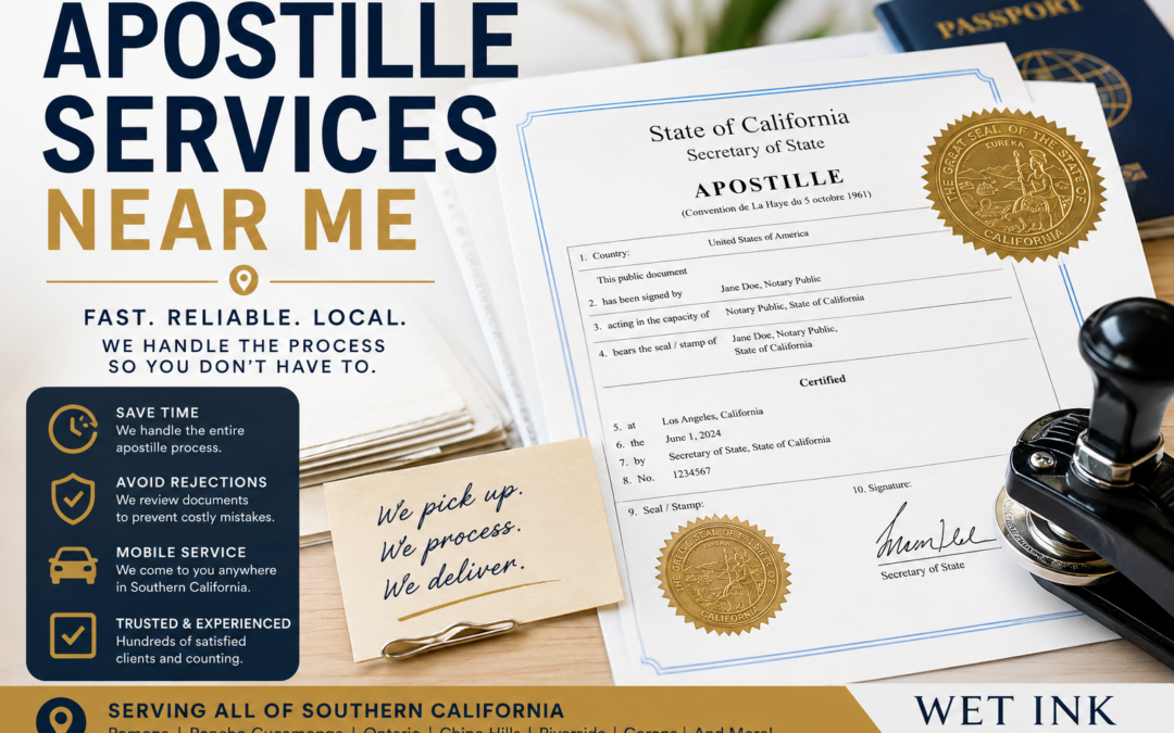 Apostille services near me for international document authentication Mobile apostille service in Southern California California Secretary of State apostille processing Apostille assistance for power of attorney documents
