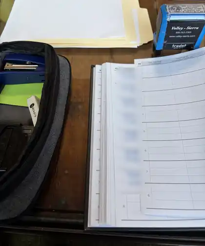 California notary journal and seal used by Wet Ink Notary for Coachella Valley signings